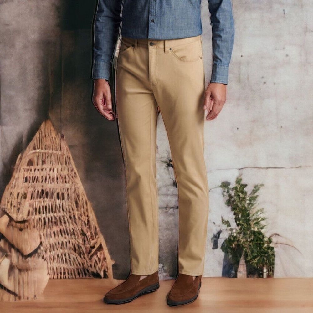 Peter Millar Mens Beige Pockets Golf‎ Straight Pants Size 40